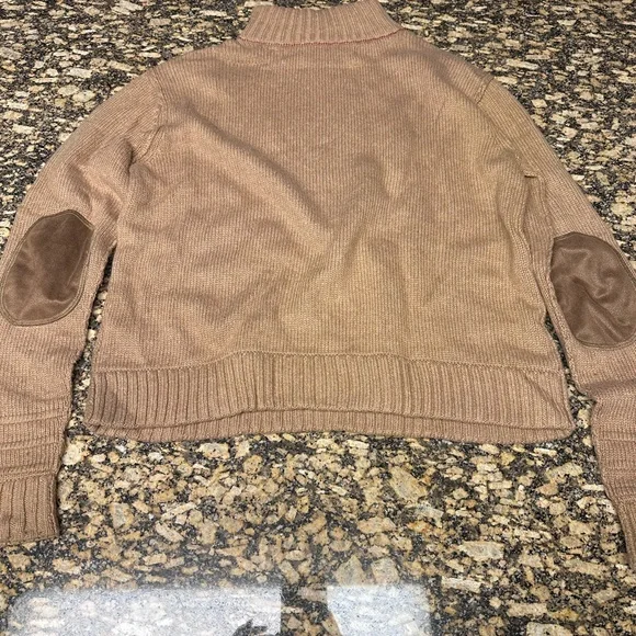 L.A.M.B. By Gwen Stefani Tan Sweater w/Elbow Patches - Size Medium - Picture 4 of 7